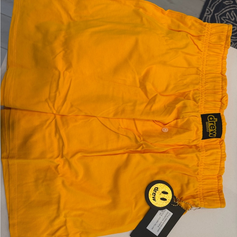 DREW Bright Yellow Logo Waistband Boxer Shorts